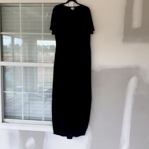 Lularoe Long Black Dress XL